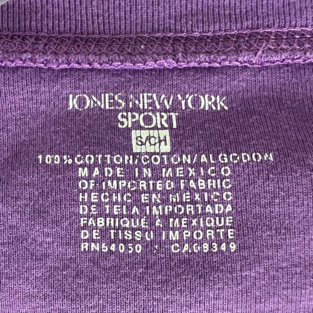 Jones New York Sport 3/4 length tee shirt - Size S - Picture 2 of 3